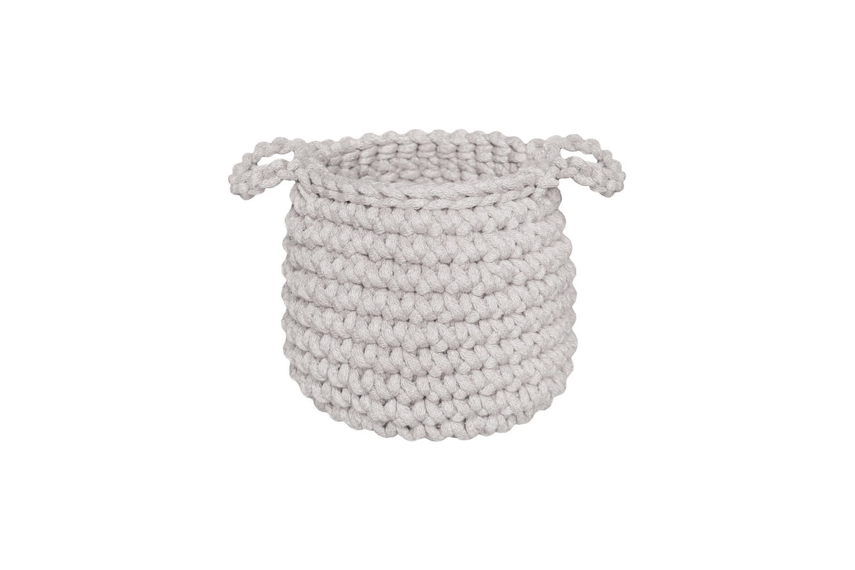 Crochet Basket, Small | OATMEAL