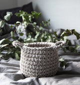 Crochet Basket, Small | OATMEAL