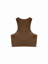 Soho Crop Tank - Brown