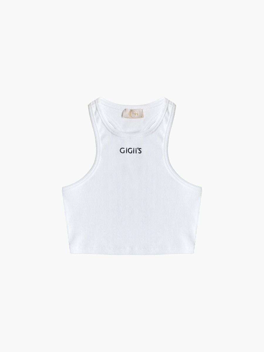Soho Crop Tank - White