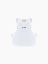 Soho Crop Tank - White