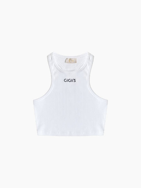 Soho Crop Tank - White