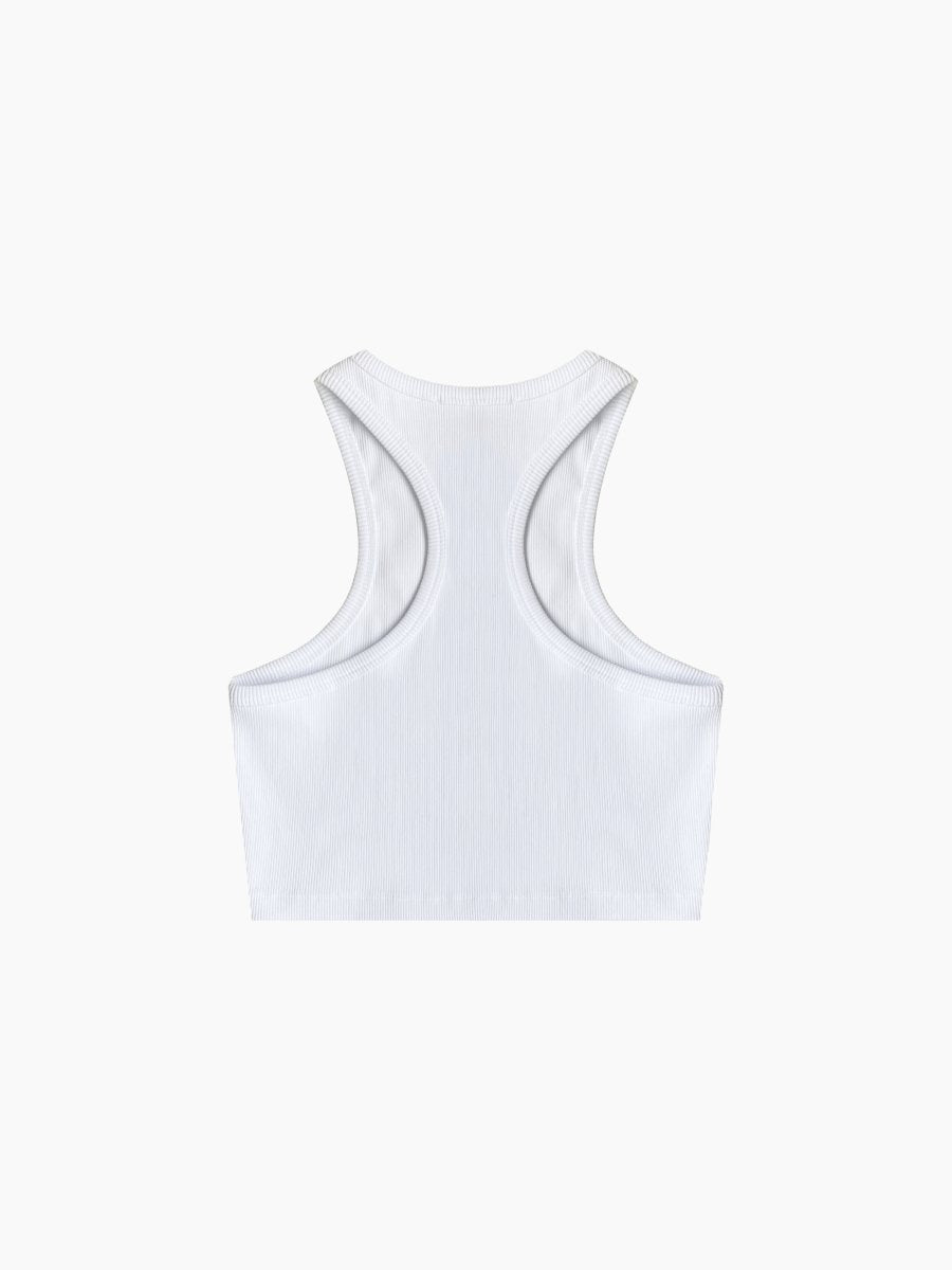 Soho Crop Tank - White