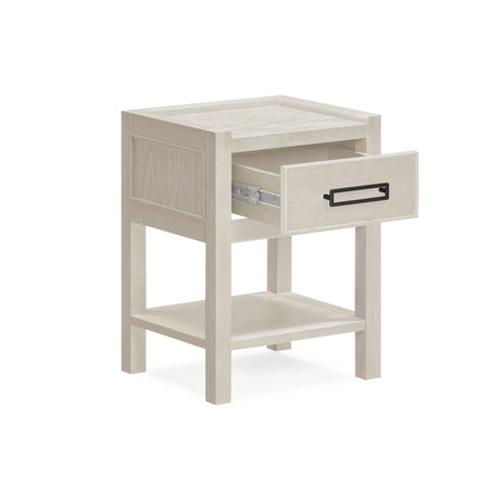 Soho Cream Oak Veneer 1 Drawer Bedside Table