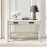 Soho Cream Oak Veneer 2 Drawer Dressing Table