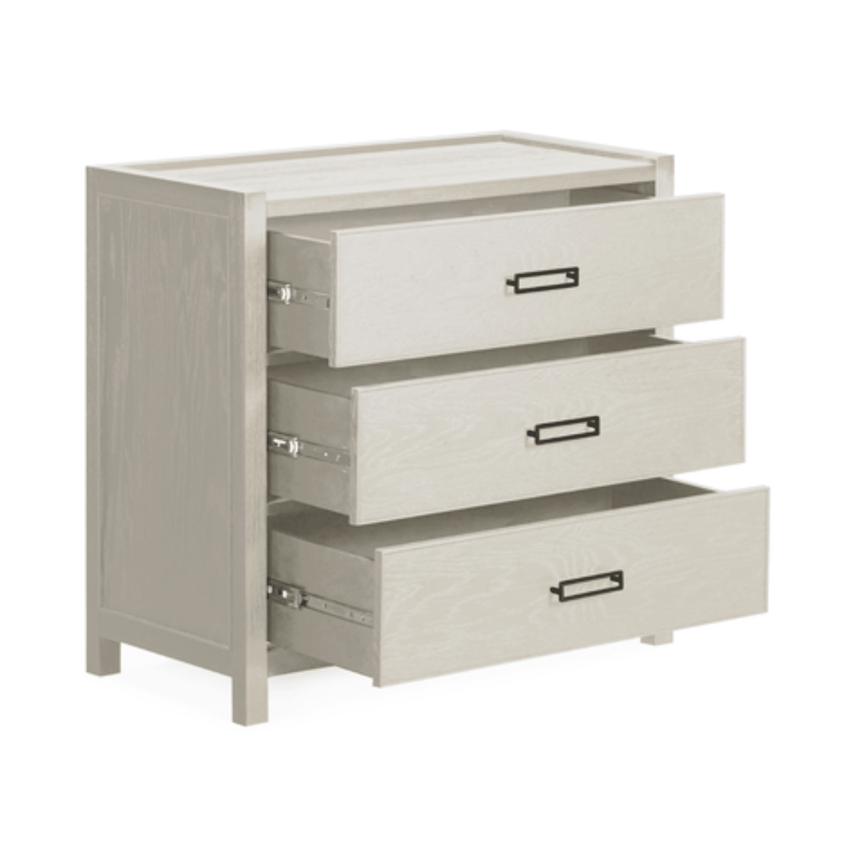 Soho Cream Oak Veneer 3 Drawer Chest
