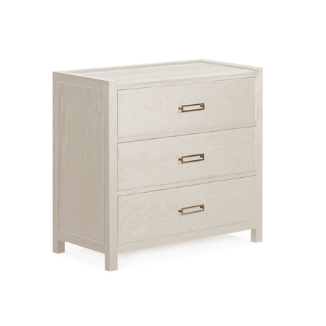 Soho Cream Oak Veneer 3 Drawer Chest