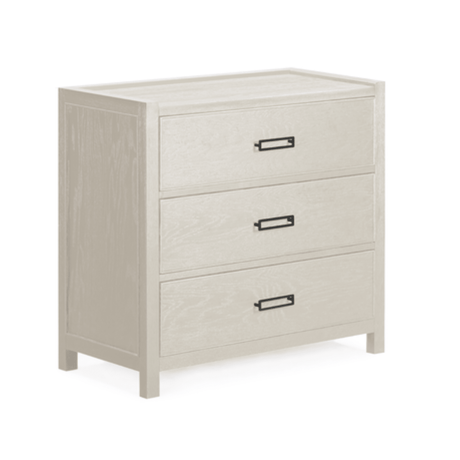 Soho Cream Oak Veneer 3 Drawer Chest