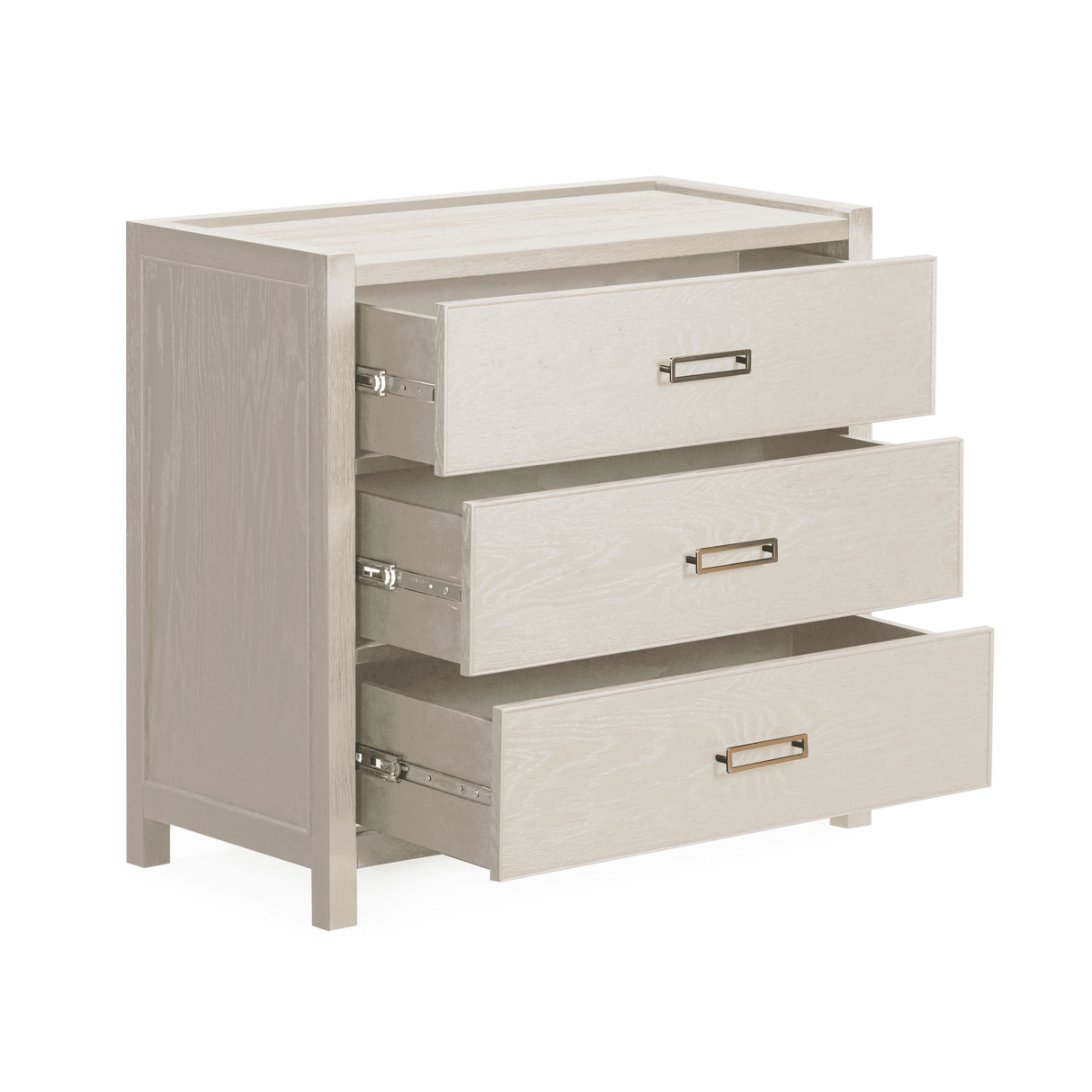Soho Cream Oak Veneer 3 Drawer Chest