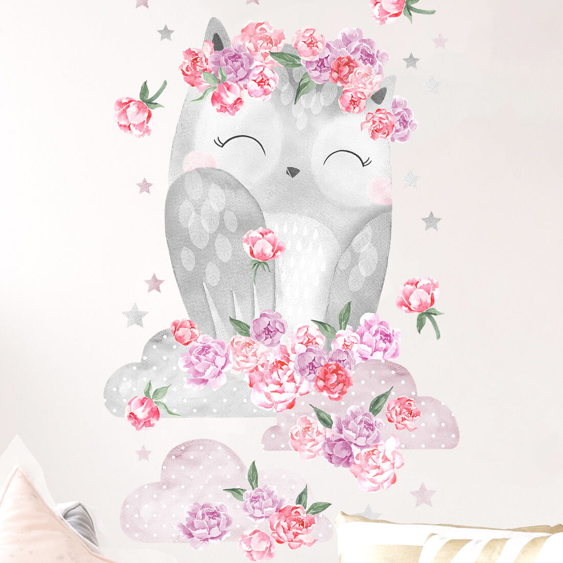 Wall Sticker | Pink Owl