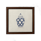 Ginger Jar #3 Embroidered Art Work