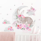 Wall Sticker | Pink Sleeping Rabbit
