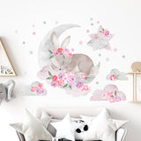 Wall Sticker | Pink Sleeping Rabbit