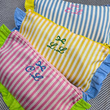 Frilly Personalised Stripe Pouch