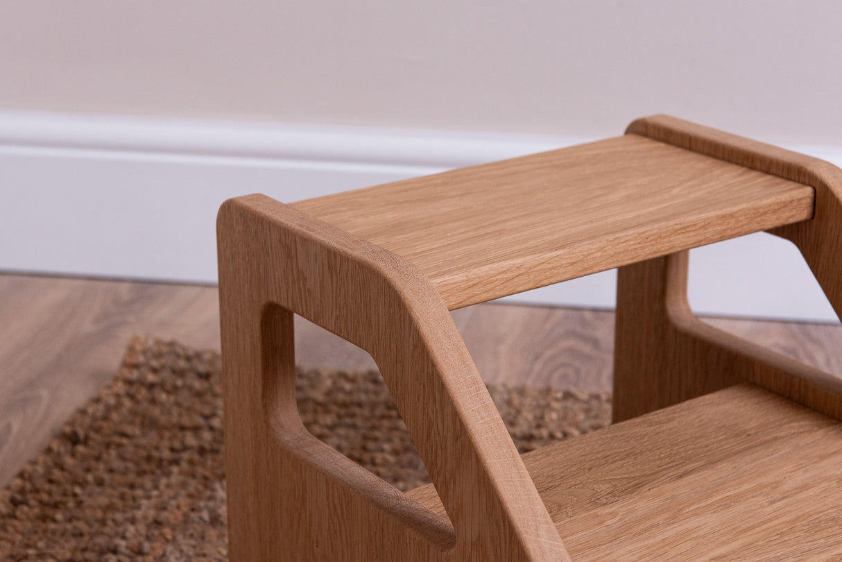The Nestie Kids Step Stool - Solid Oak