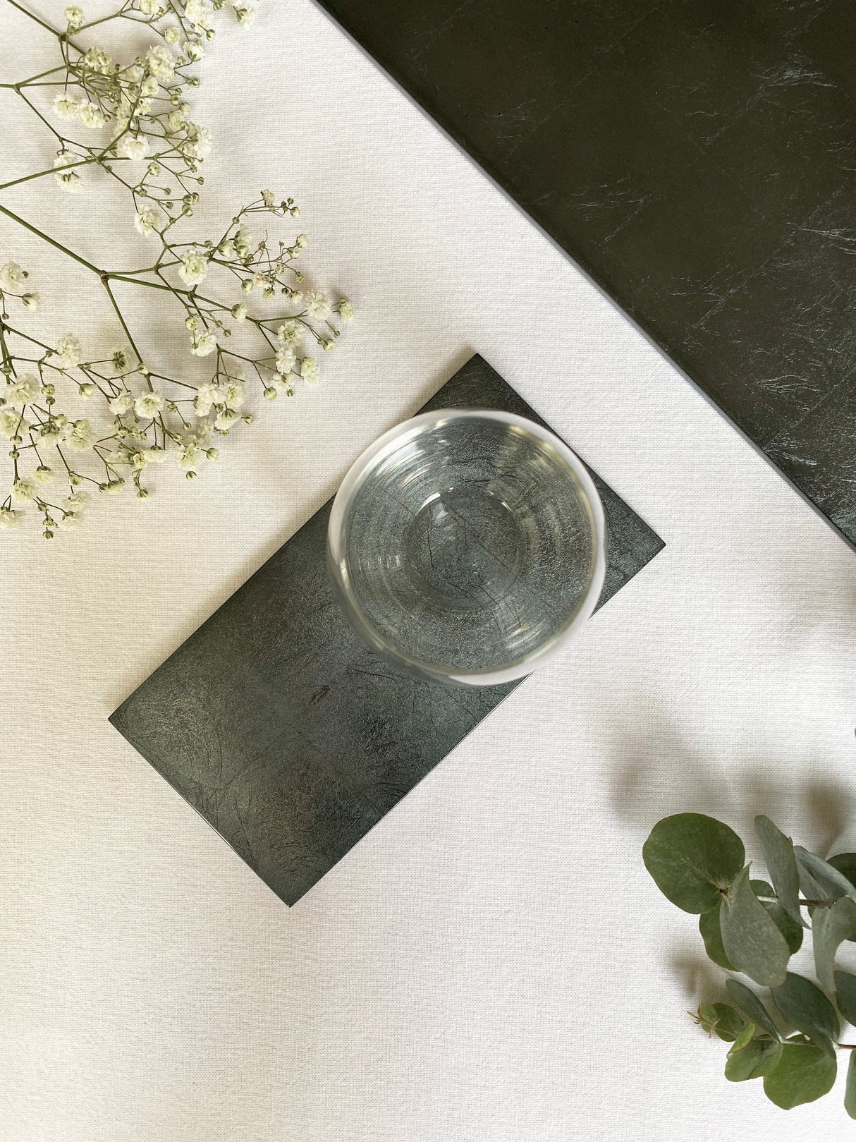 Silver Leaf Double Coaster - Stormy Sky