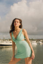 sundress SHANA SHORT DRESS POOL RHINESTONES