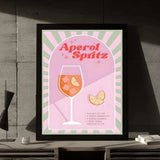 Sunset Aperol Spritz Print