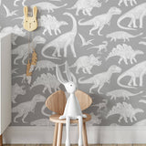 Wallpaper | Dinosaurs Grey
