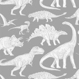 Wallpaper | Dinosaurs Grey