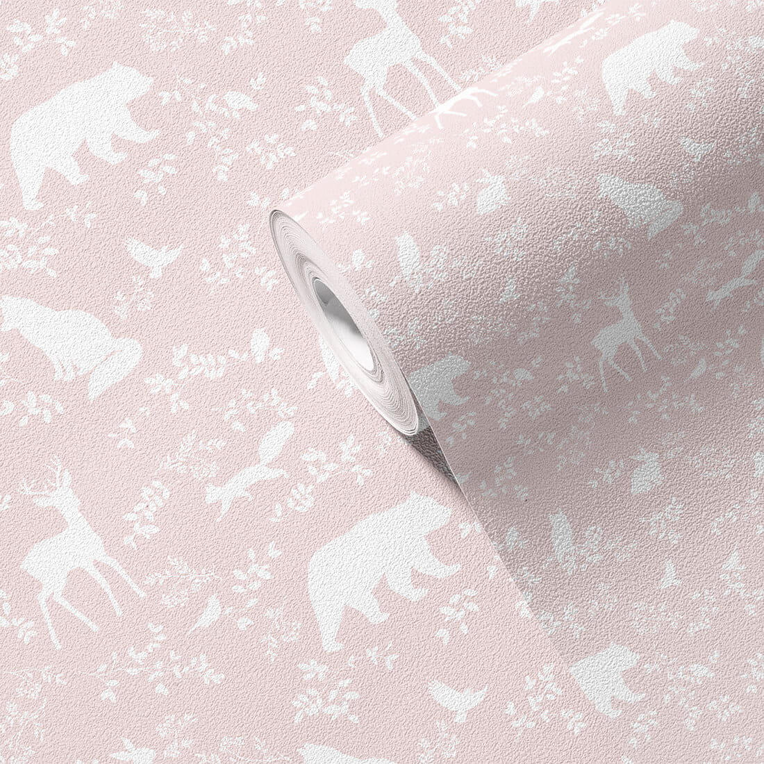 Wallpaper | Forest Animals Pink