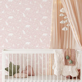 Wallpaper | Forest Animals Pink