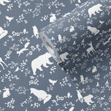 Wallpaper | Forest Animals Blue