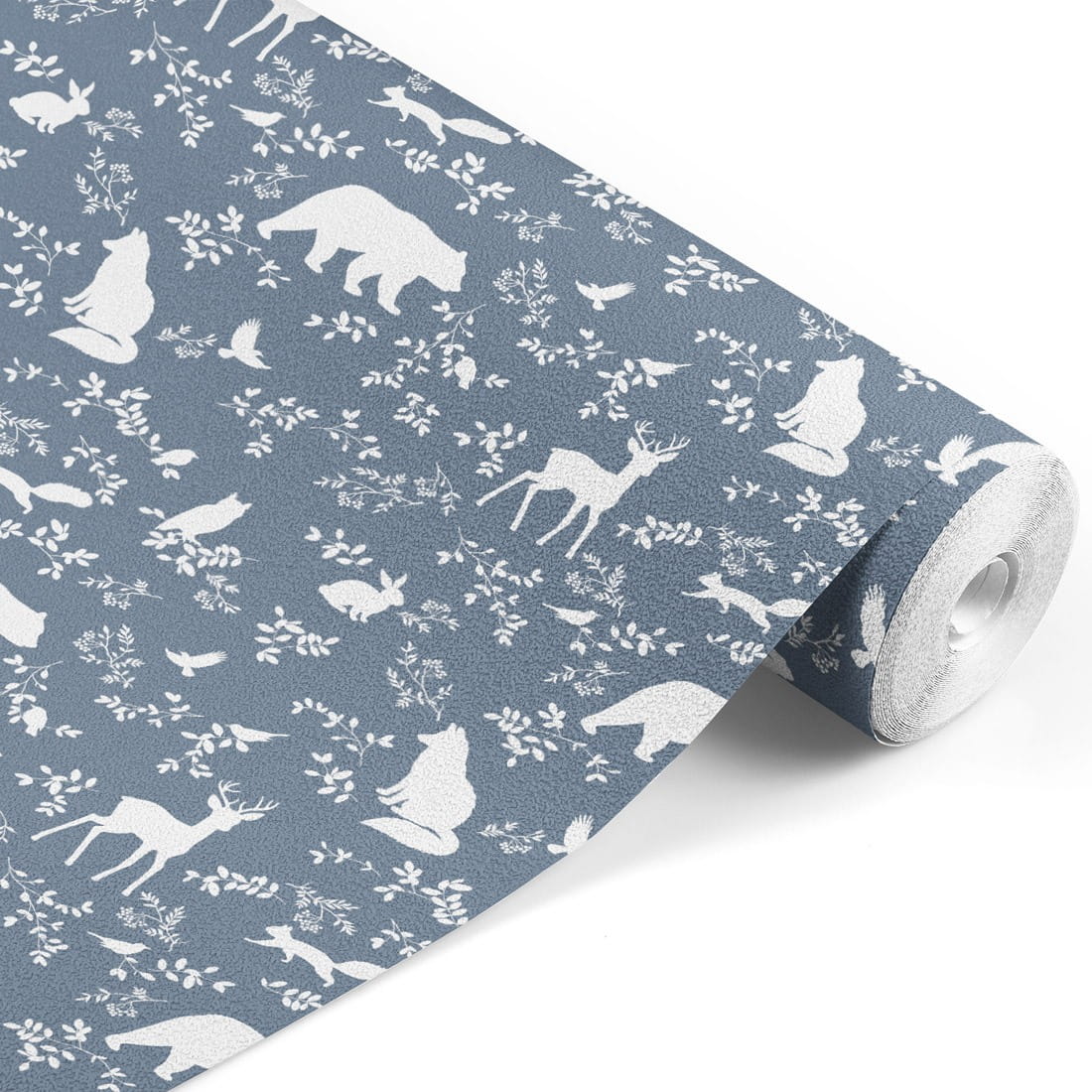 Wallpaper | Forest Animals Blue