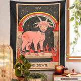 The Devil Tarot Tapestry