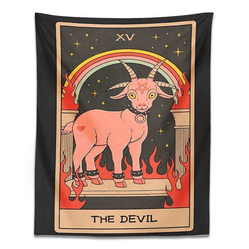 The Devil Tarot Tapestry