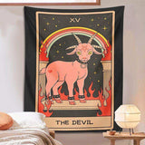 The Devil Tarot Tapestry