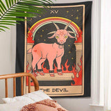 The Devil Tarot Tapestry