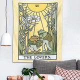 The Lovers Frog Tarot Tapestry