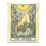The Lovers Frog Tarot Tapestry