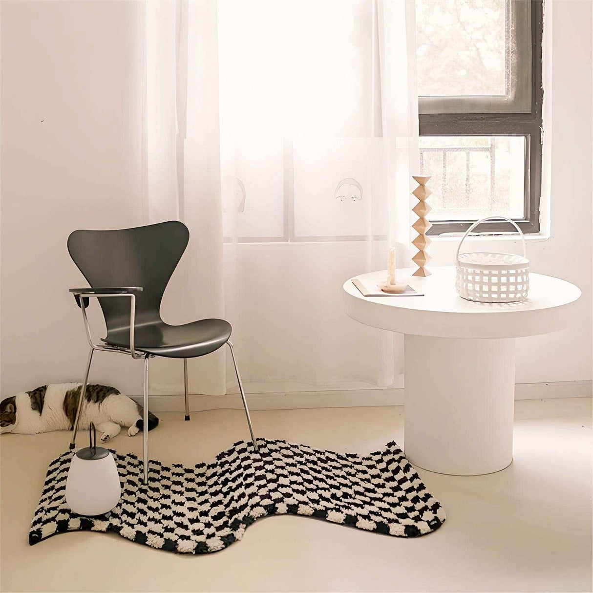 The Wavy Checkerboard Rug