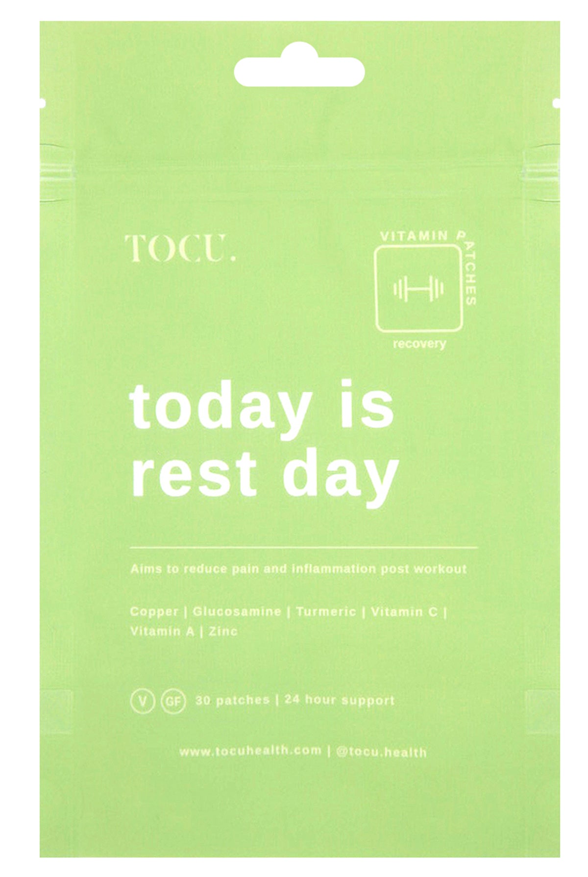tocu today is rest day vitamin patches