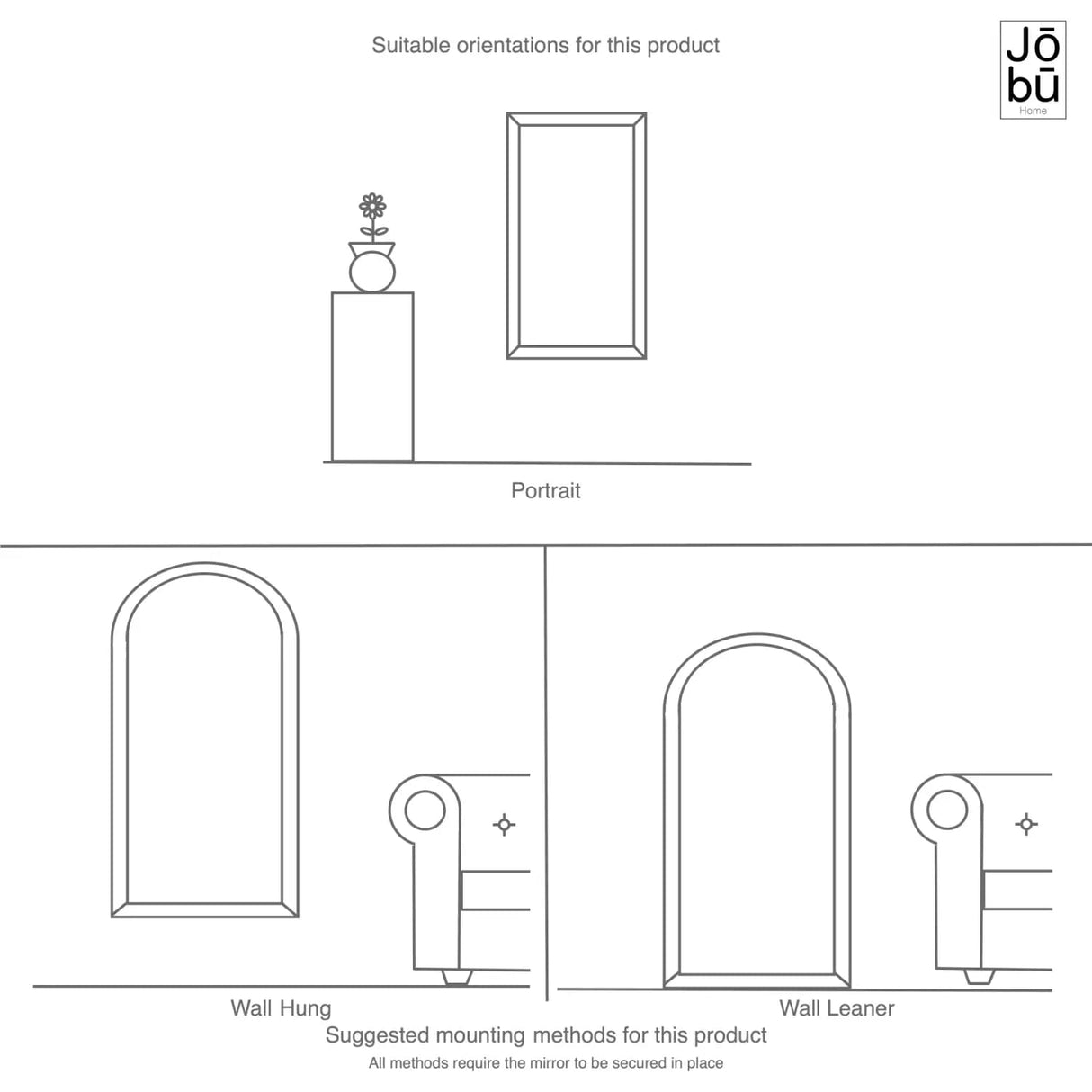 Tomi - Full Length Black Metal Arched Lattice Window Mirror - 180cm x 105cm.