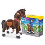 Riding Horse Toy Age 4-8 Chocolate（UK&EU in Stock）