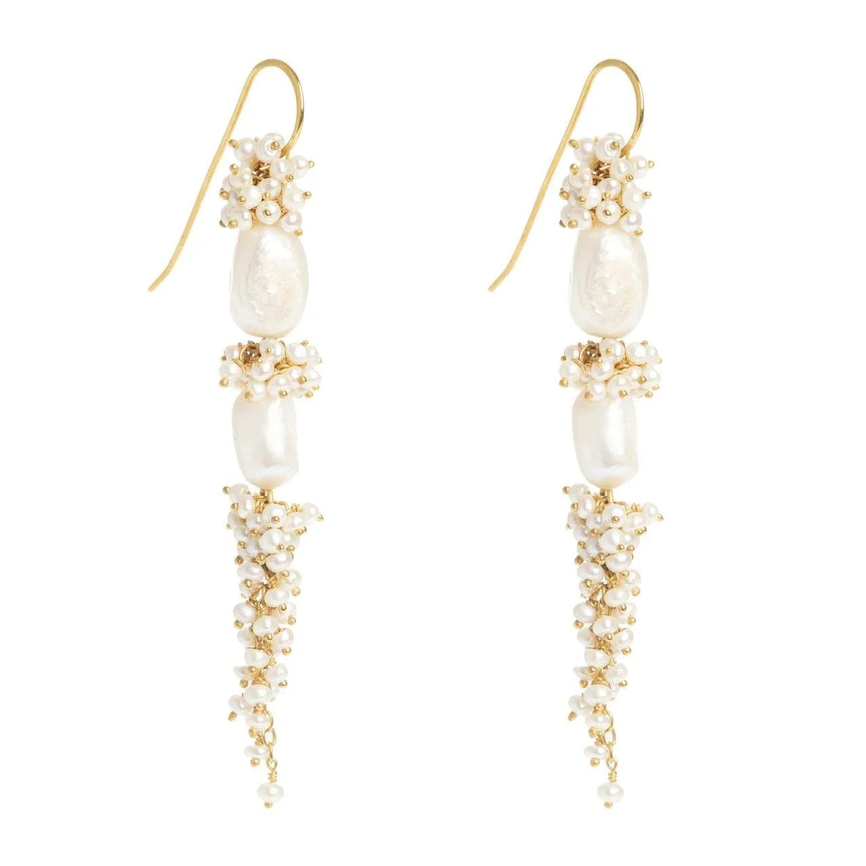 Baroque Pearl Long Drops