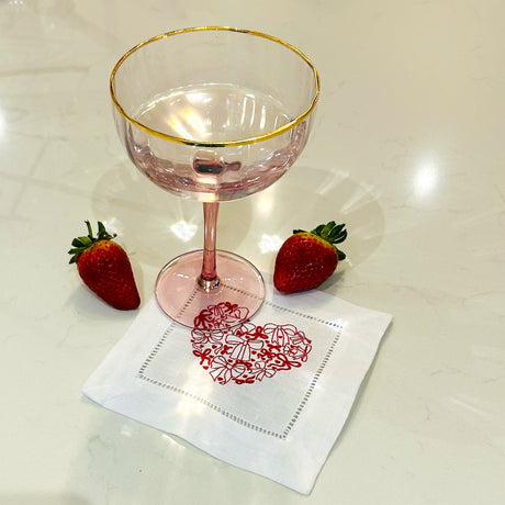 Heart & Bows Cocktail Napkin Set