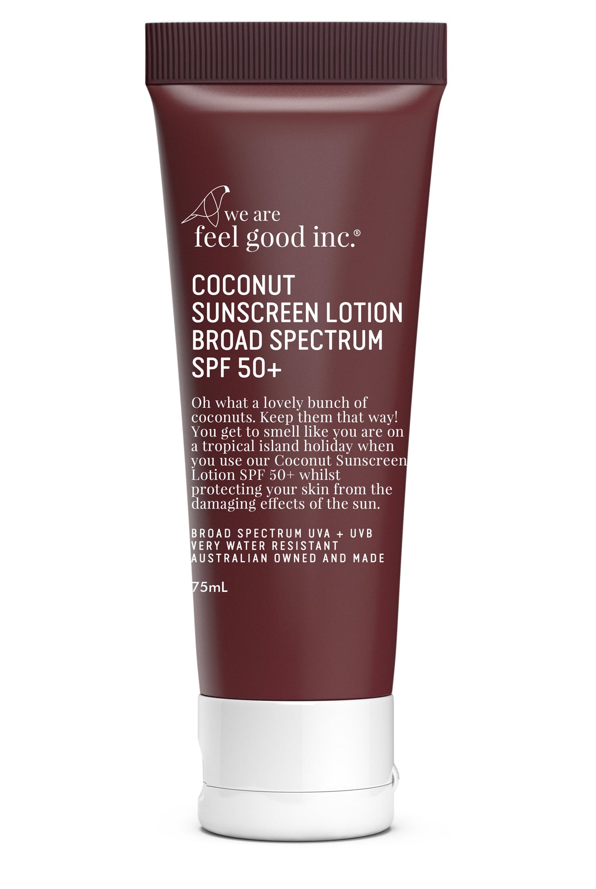 We Are Feel Good Inc. Coconut Sunscreen Lotion SPF50+ 75ml 