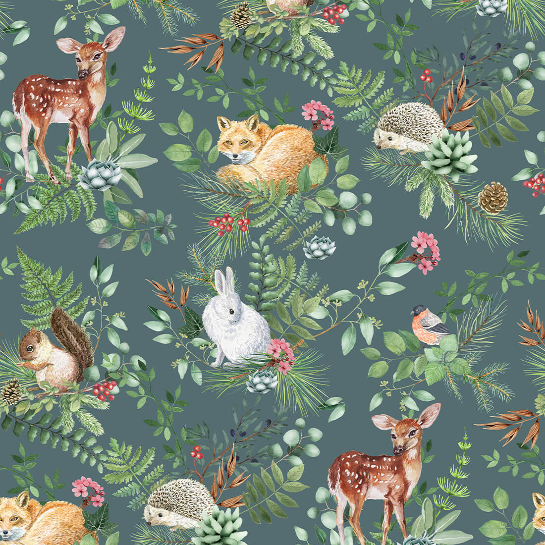 Wallpaper | Woodland Green