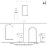 Yoko - Gold Metal Gentle Arch Mirror - 180cm x 105cm.