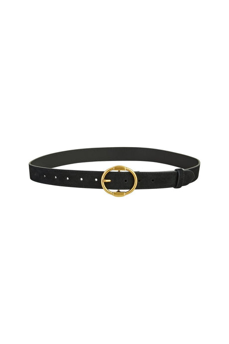 Yumi Black Gold Buckle Belt