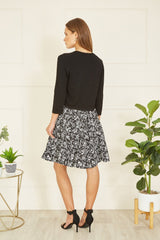 Yumi Black Knitted Curve Bolero