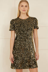 Yumi Gold Sequin Tunic Dress