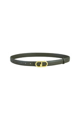 Yumi Green Gold Retro Gold Buckle Belt