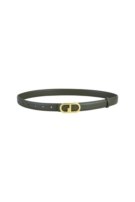 Yumi Green Gold Retro Gold Buckle Belt