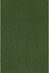 Yumi Green Rib Knitted Midi Column Skirt