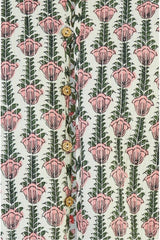 Yumi Pink Floral Print Reversible Cotton Quilted Jacket